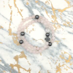 Rosario de pulsera Rosa.